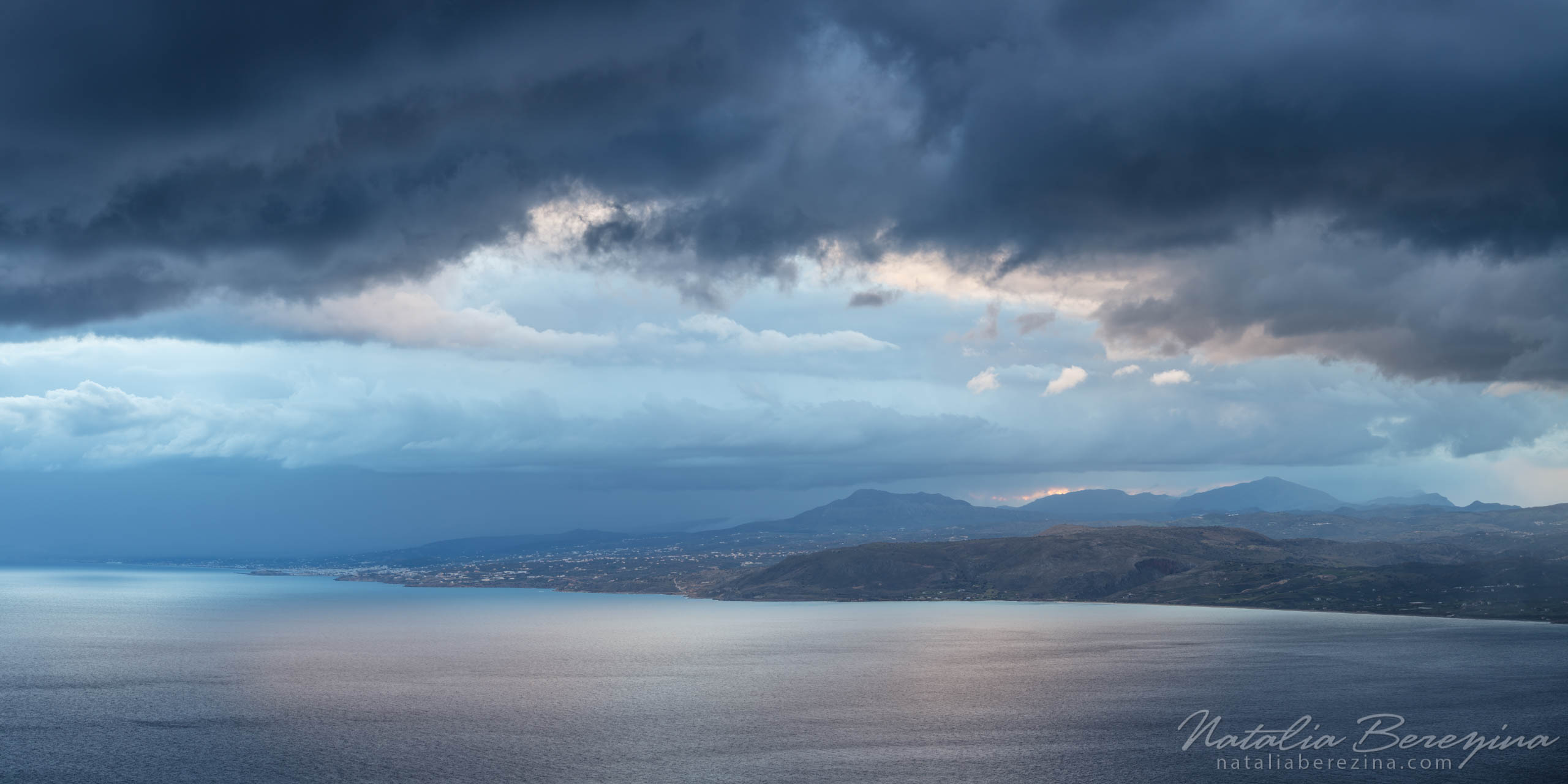 Greece, Crete, landscape, sea, cloud, sunlight, skyline, 2x1 CR1-NB0B4A9264-P - Crete, Greece - Natalia Berezina Photography