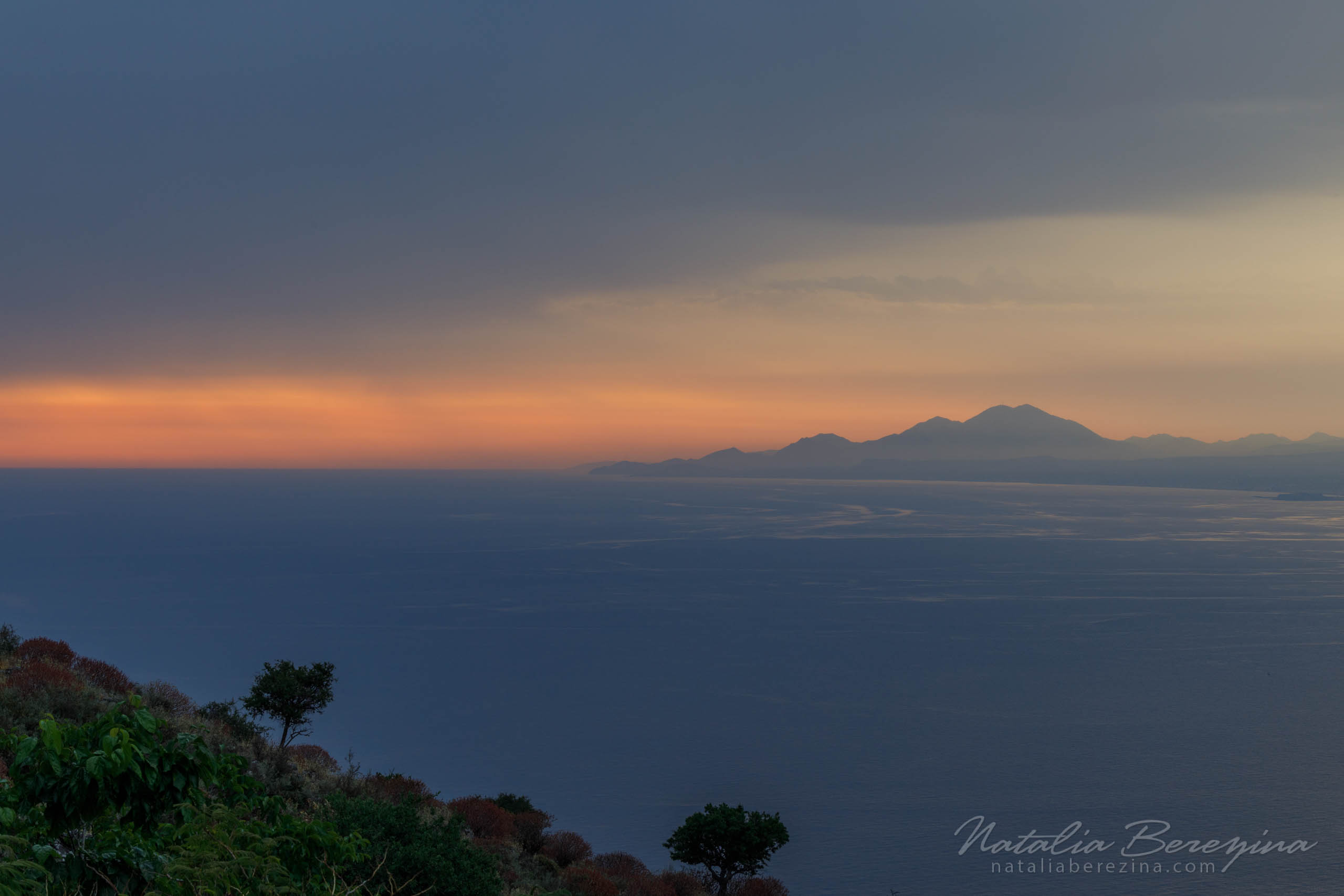 Greece, Crete, landscape, mountains, sunrise, skyline, cloud, orange CR1-NB7B6A8141 - Crete, Greece - Natalia Berezina Photography