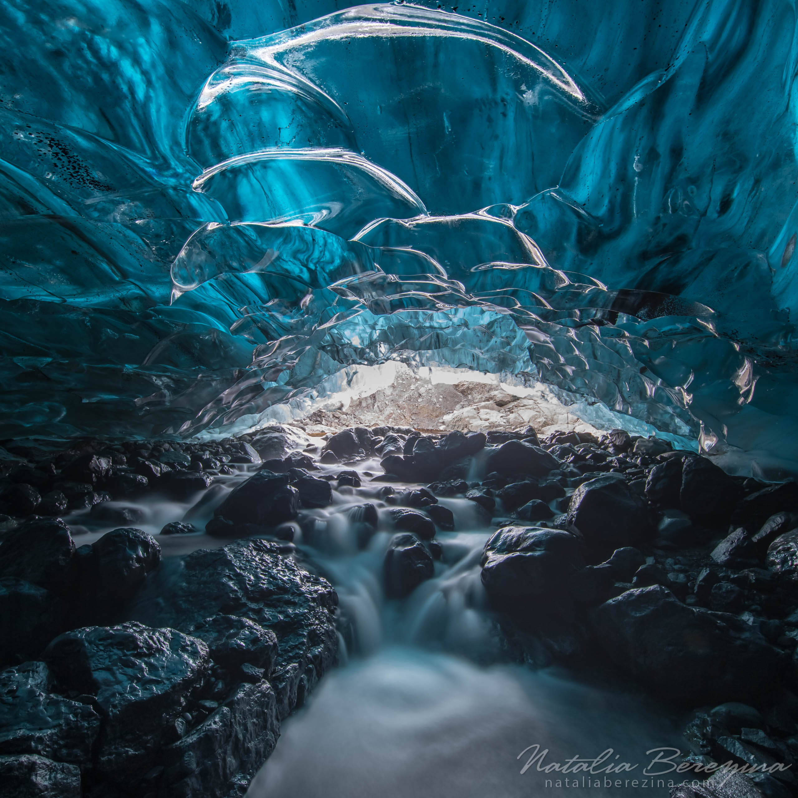 Iceland, ice, glacier, blue, 1x1 IC1-NBDK1U1748 - Iceland - Natalia Berezina Photography