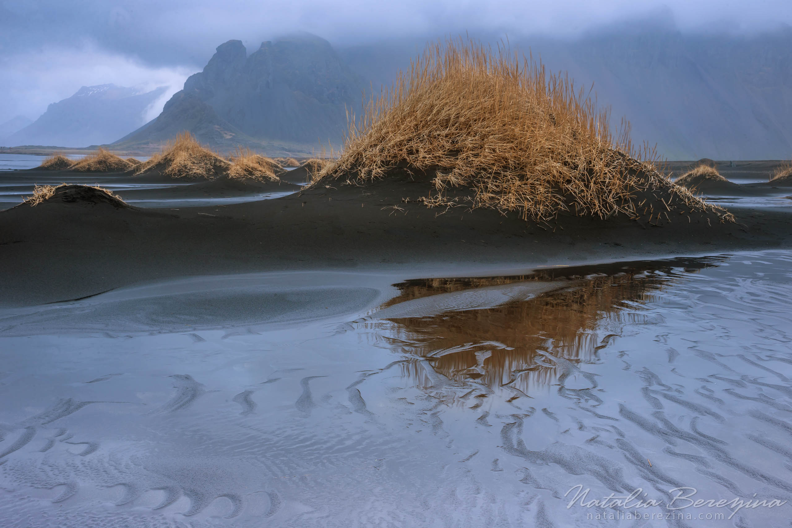 Iceland, landscape, mountains, clouds, mirror IC1-NBDK1U1907 - Iceland - Natalia Berezina Photography