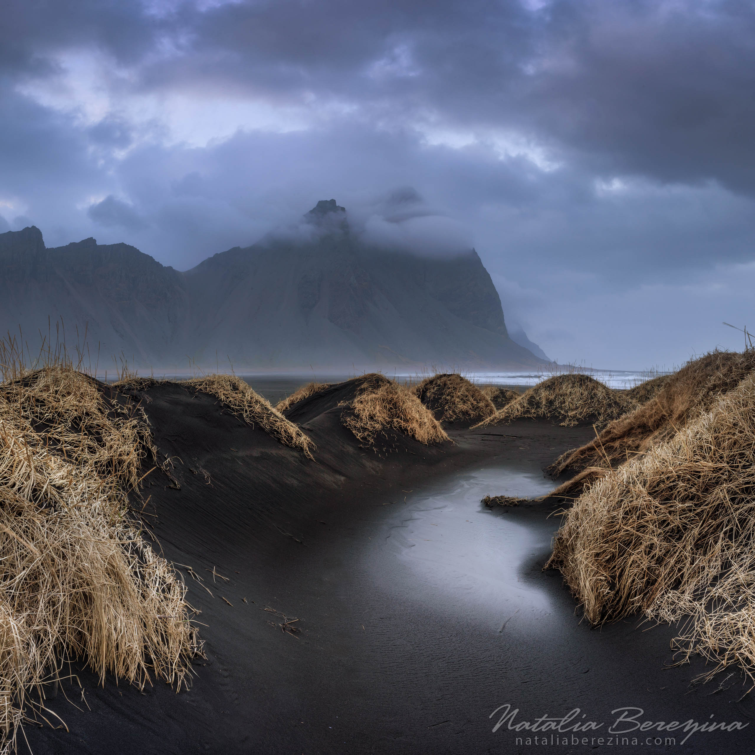 Iceland, landscape, mountains, cloud, 1x1 IC1-NBDK1U1927 - Iceland - Natalia Berezina Photography