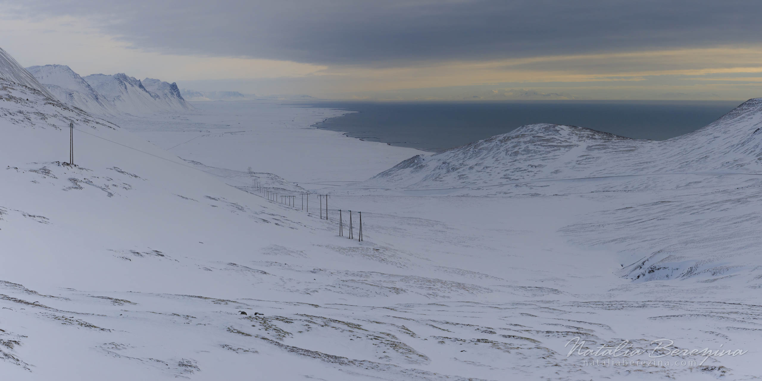 Iceland, landscape, snow, winter, mountains, 2x1 IC2-NB7B6A0236-P - Iceland - Natalia Berezina Photography