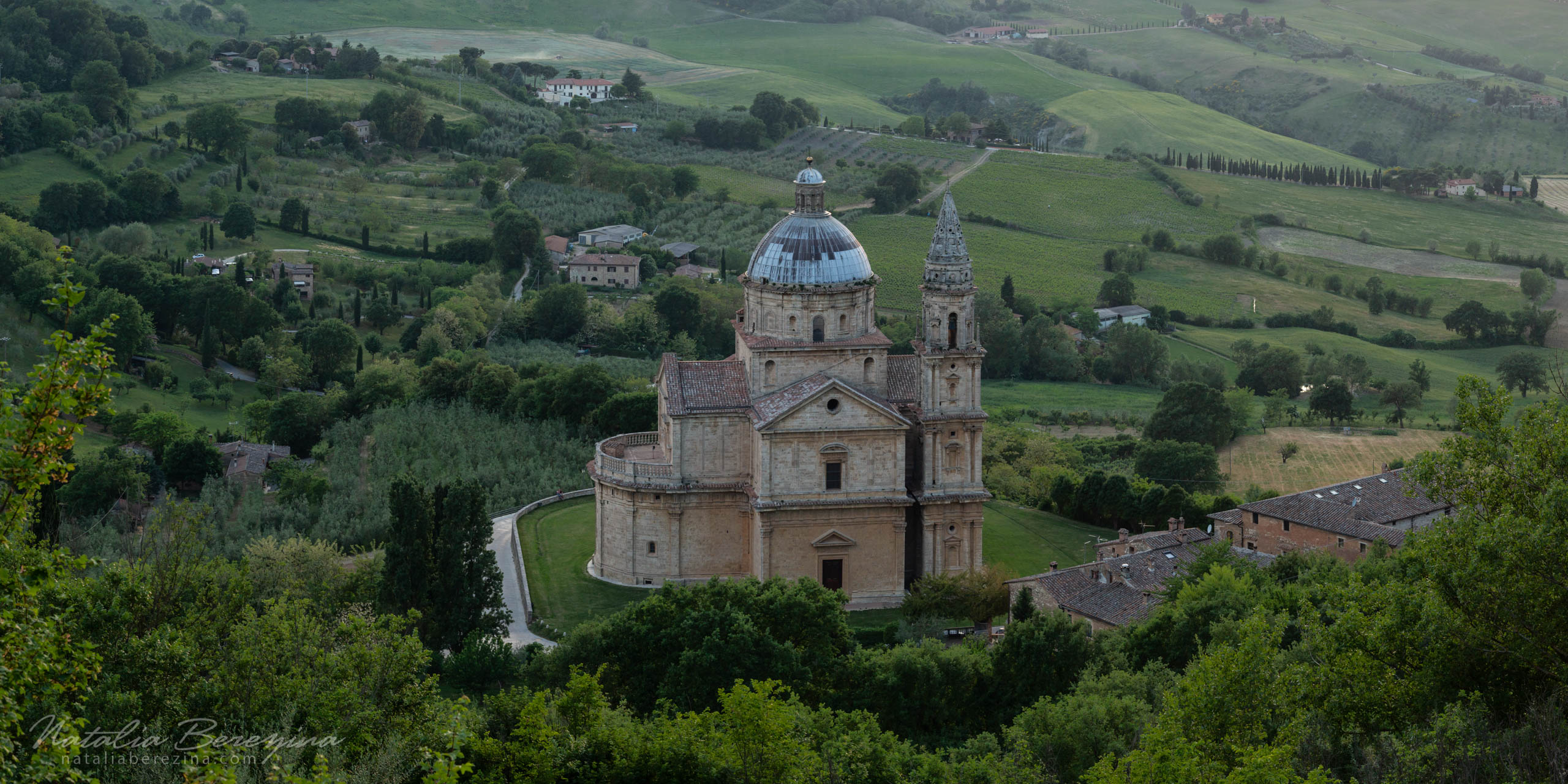 Tuscany, Italy, cityscape, church, 2x1 TU1-NBDK1U2213-P - Tuscany, Italy - Natalia Berezina Photography